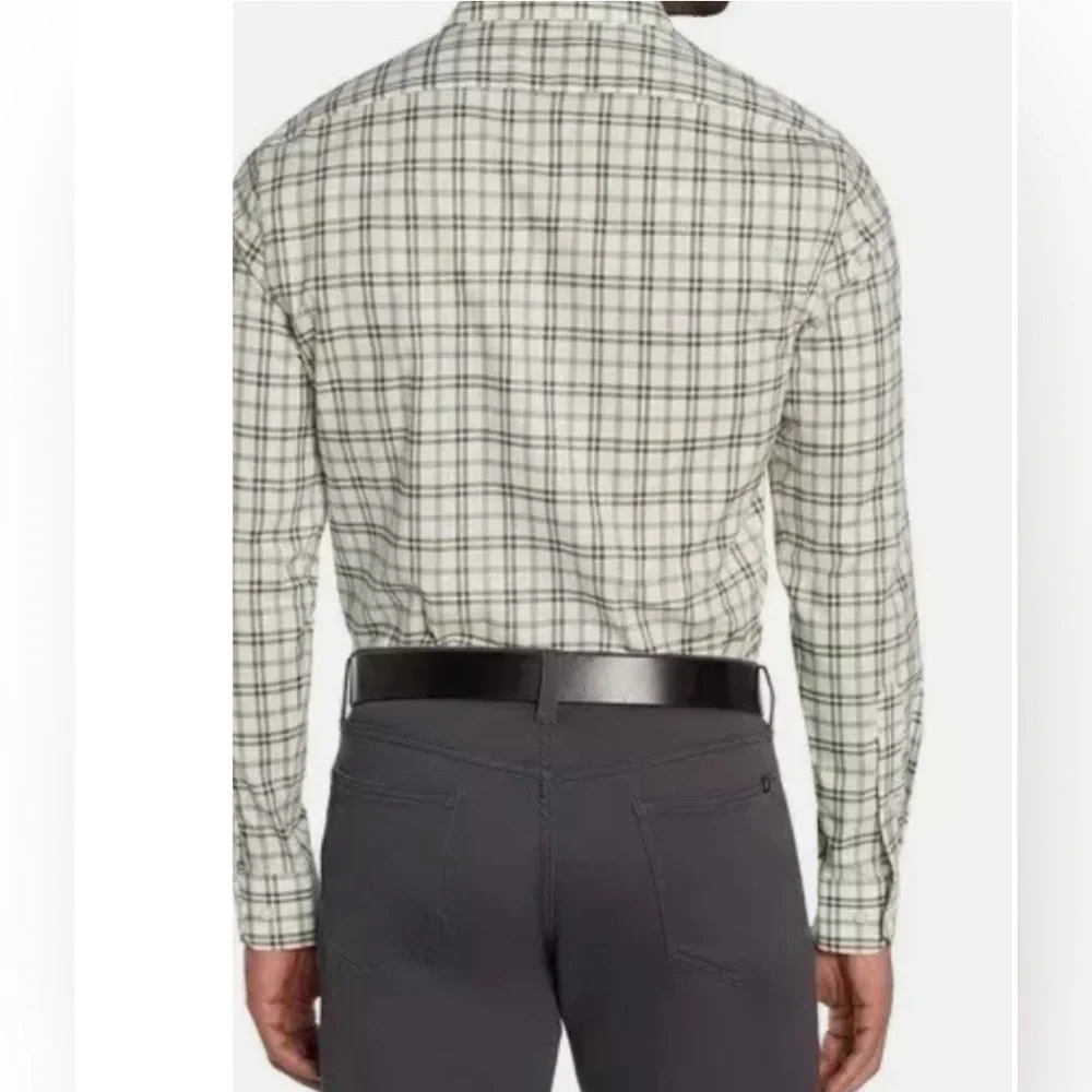 Banana Republic Green and White Casual Button Down Shirt🟪